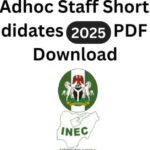 INEC Shortlisted Candidates